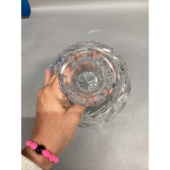 Antique American Brilliant Cut Glass Crystal Wine Water Decanter Carafe - 7.25”H - Picture 8 of 11